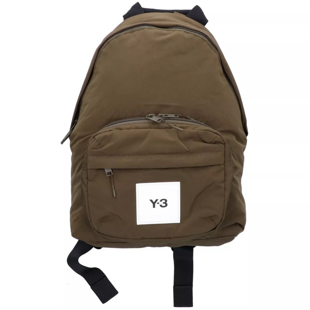 Y-3 Brown Minimalist Backpack with Adjustable Straps